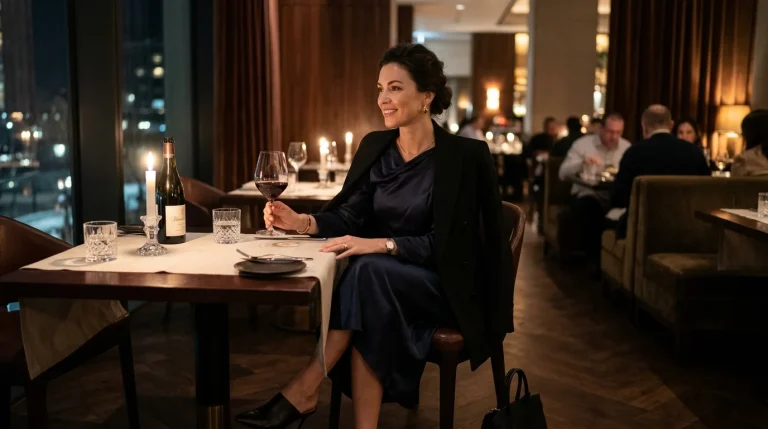 10 Fine Dining Outfit Ideas That Radiate Quiet Luxury 14 Read more about the article 10 Fine Dining Outfit Ideas That Radiate Quiet Luxury (AI Generated Image)