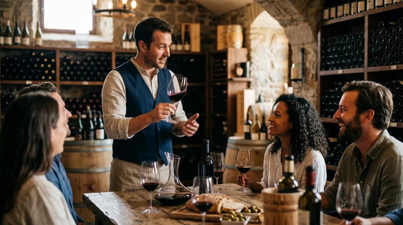 Read more about the article How to Pronounce Syrah in English: Phonetics and Sommelier Guide (AI Generated Image)